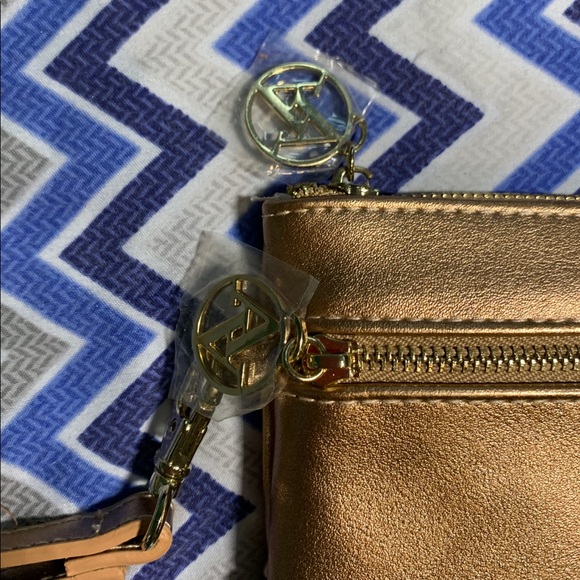 Adrienne Vittadini Rose Gold Wristlet - Picture 3 of 9